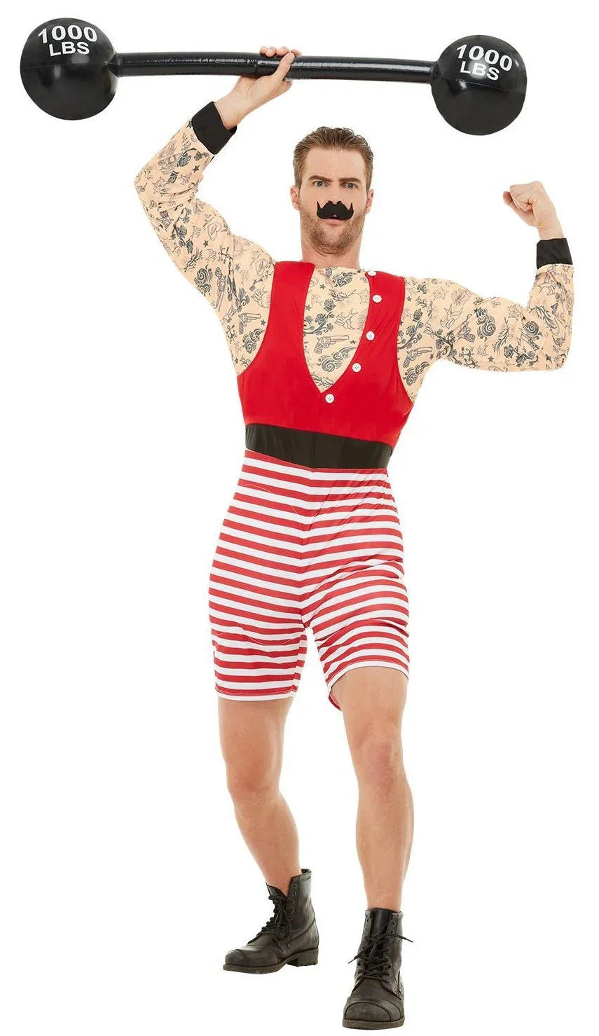 Disfraz de Forzudo Tatuado para Hombre Circo Smiffys