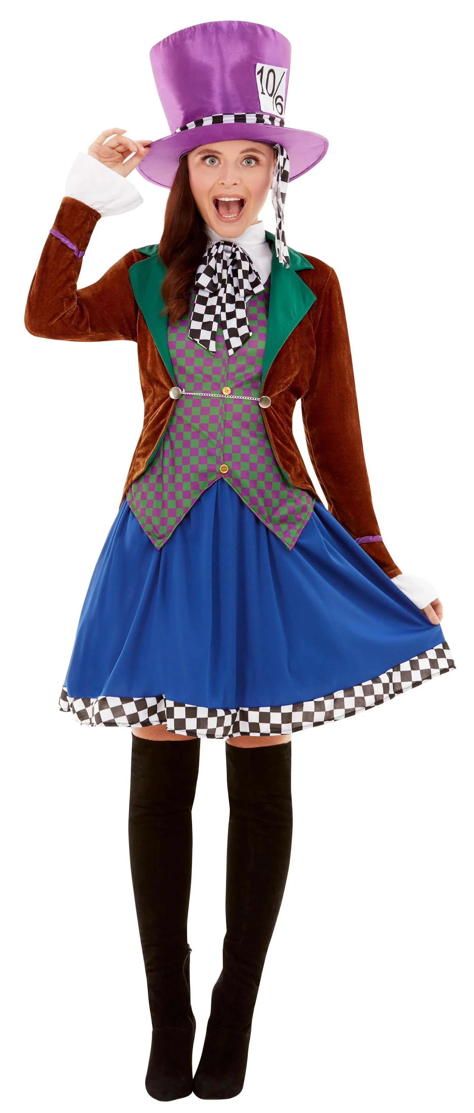 Disfraz de Sombrerera Loca de Alicia para Mujer Sombrerero Loco Smiffys