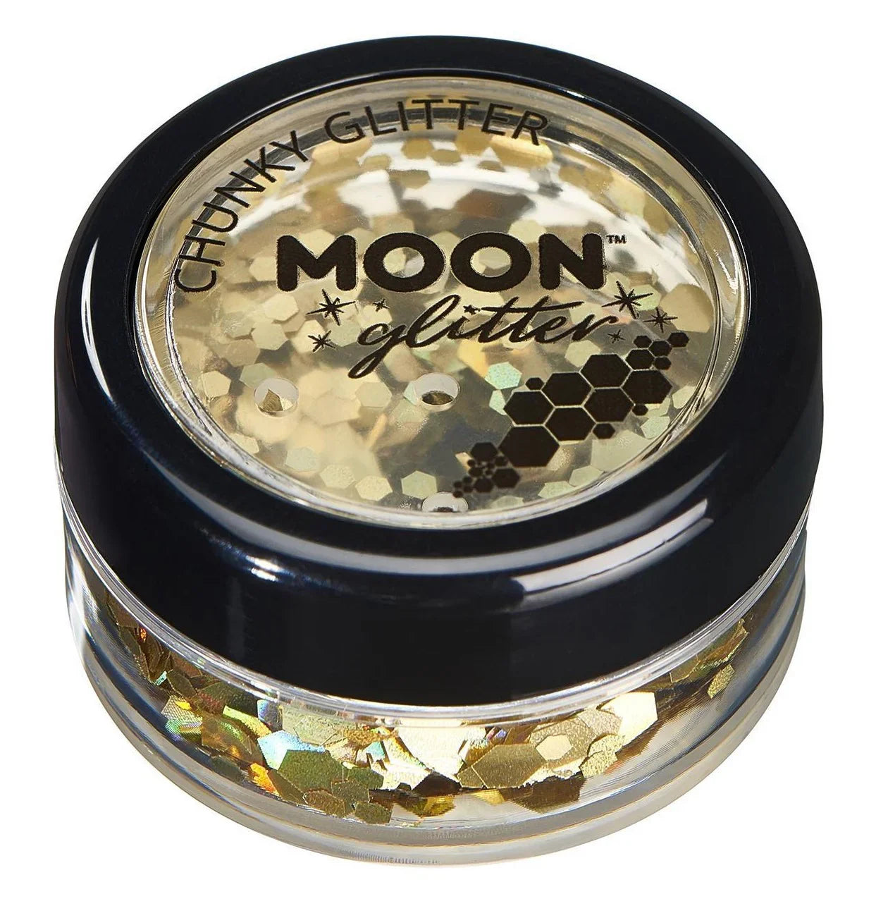 Purpurina Holográfica Gruesa en Varios Colores Purpurina y Escarcha Smiffys Dorado