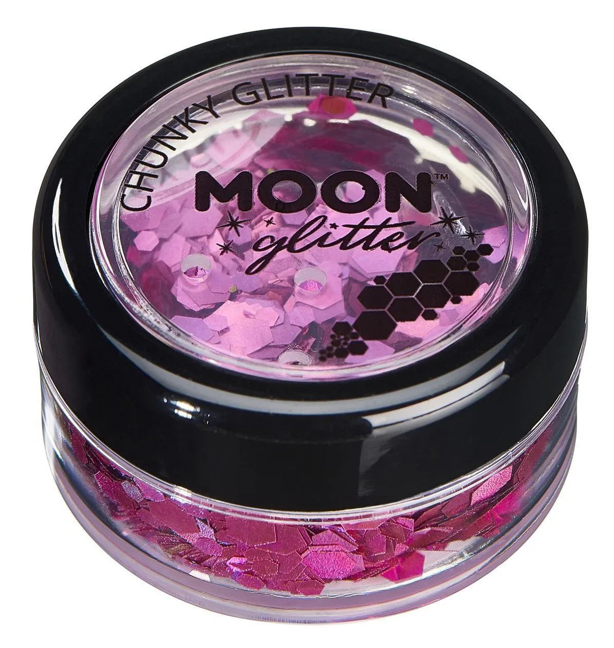 Purpurina Holográfica Gruesa en Varios Colores Purpurina y Escarcha Smiffys Rosa