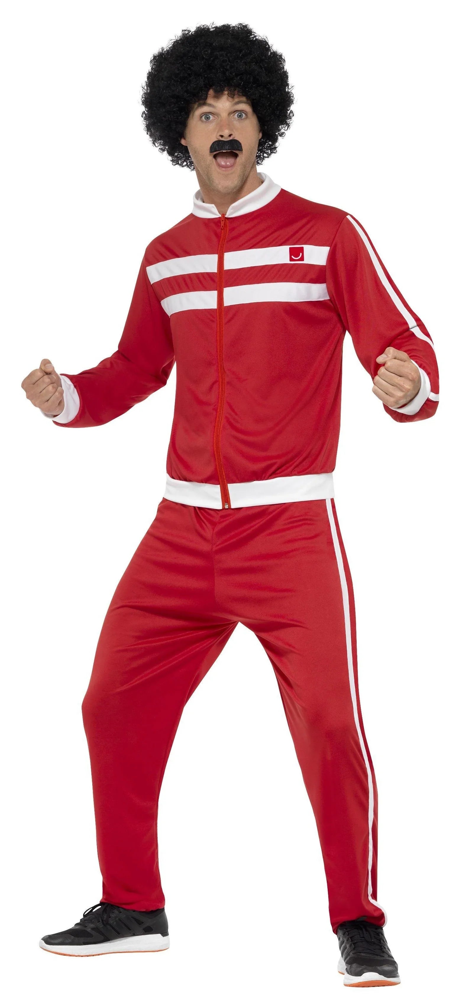 Disfraz Chándal Rojo Años 80 para Adulto Años 80 Smiffys