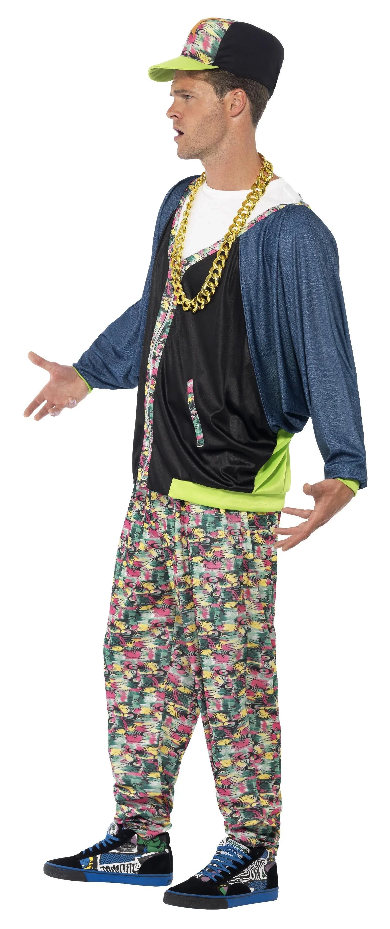Disfraz de Rapero Hip Hop Años 80 para Hombre Años 80 Smiffys