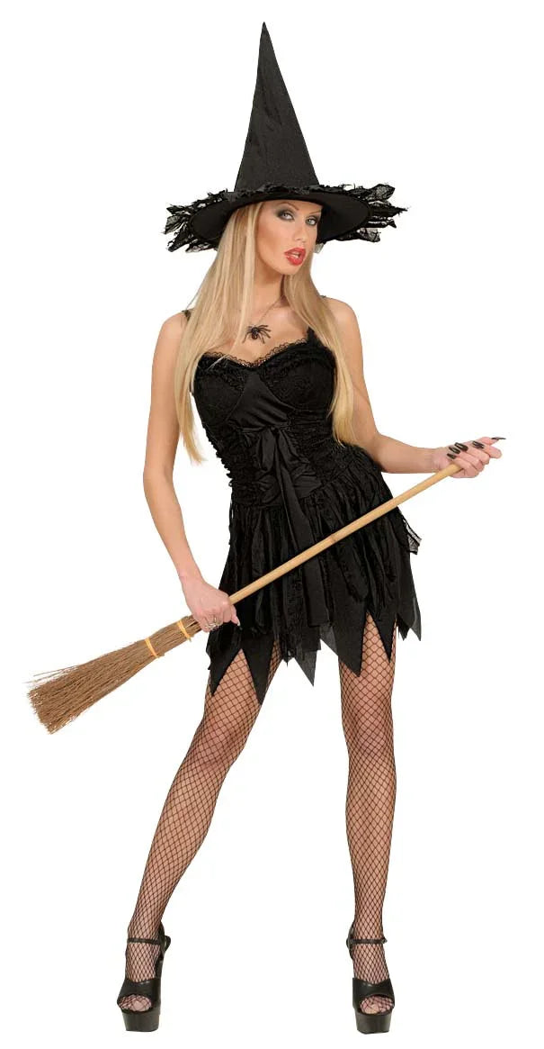 Vestido de Bruja negra Adultos Widmann