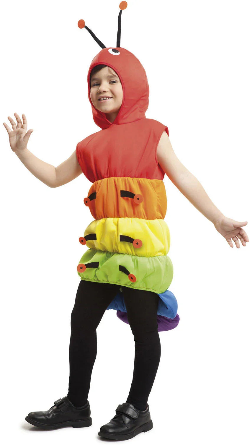 Disfraz de Gusano Multicolor Infantil Gusanos Viving