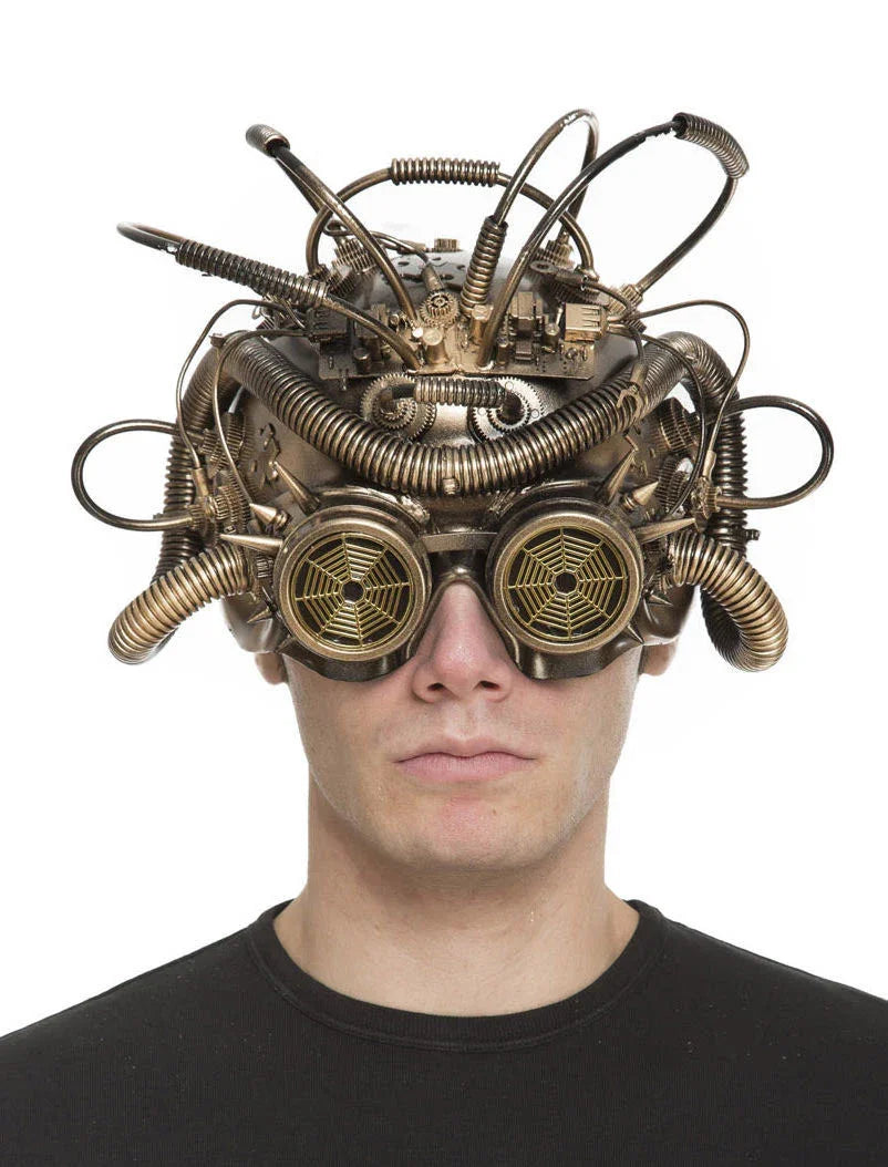 Máscara Steampunk Excéntrica para Adulto Steampunk Viving