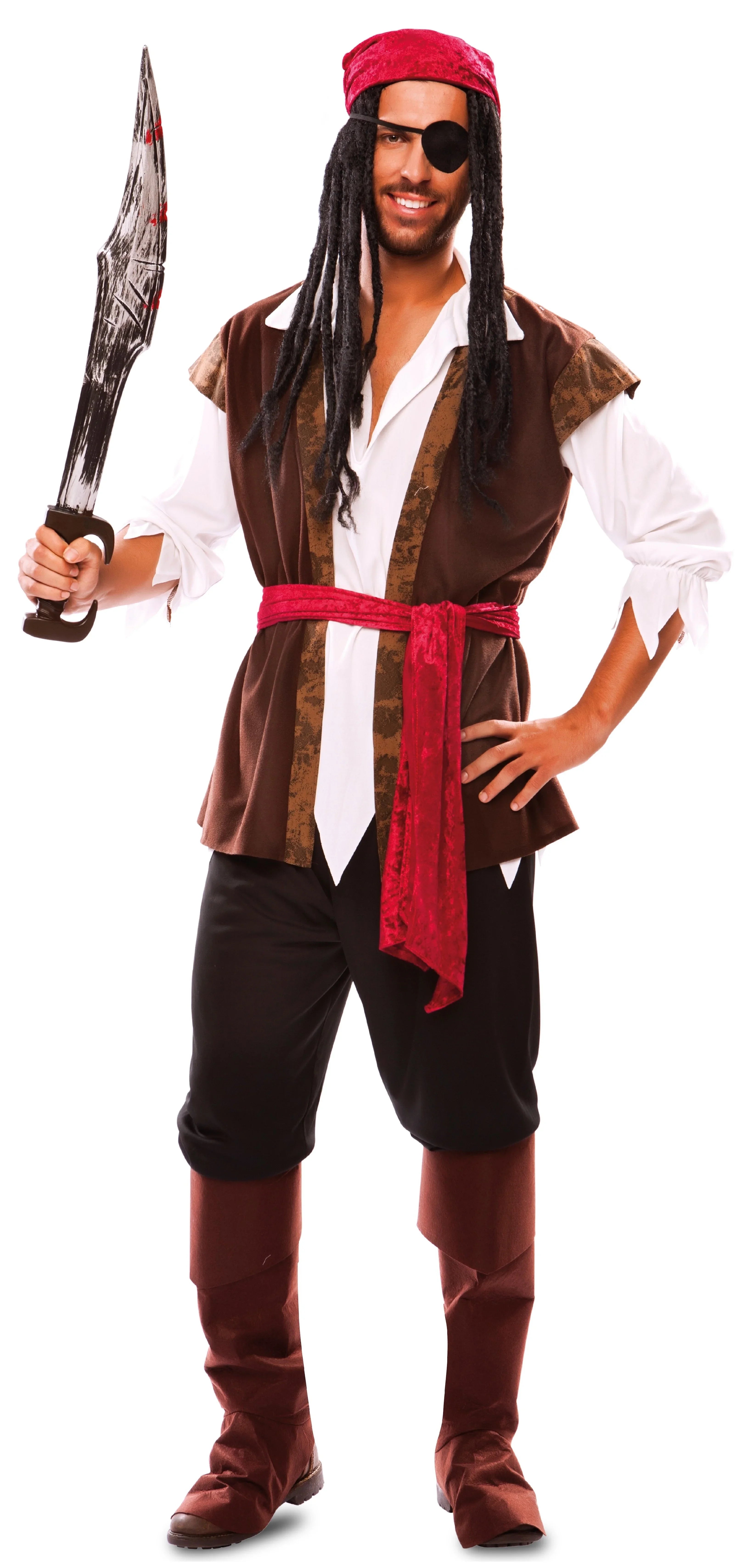 Disfraz de Pirata del Mar Caribe para Hombre Piratas EuroCarnavales