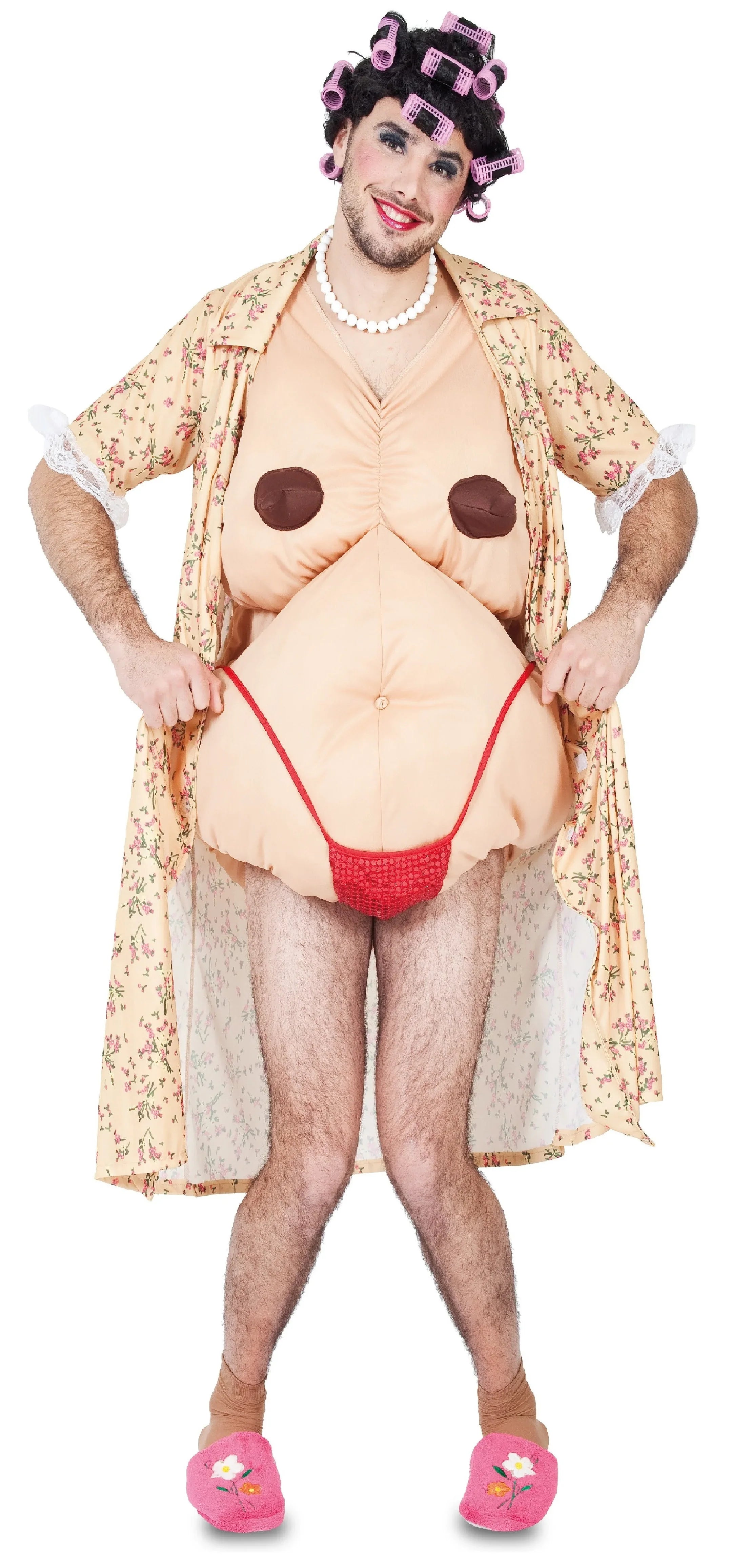 Disfraz de Abuela Exhibicionista para Hombre Disfraces Originales EuroCarnavales