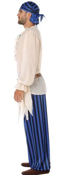 Disfraz de Pirata Azul para Hombre Piratas Atosa