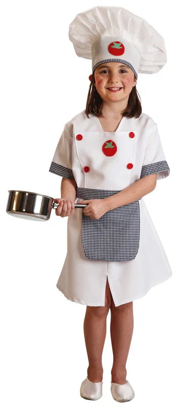 Disfraz de Cocinera Chef para Niña Cocineros El Rey del Carnaval