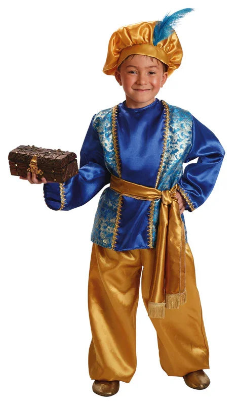 Disfraz de Paje Real Azul Infantil Reyes Magos y Pajes El Rey del Carnaval
