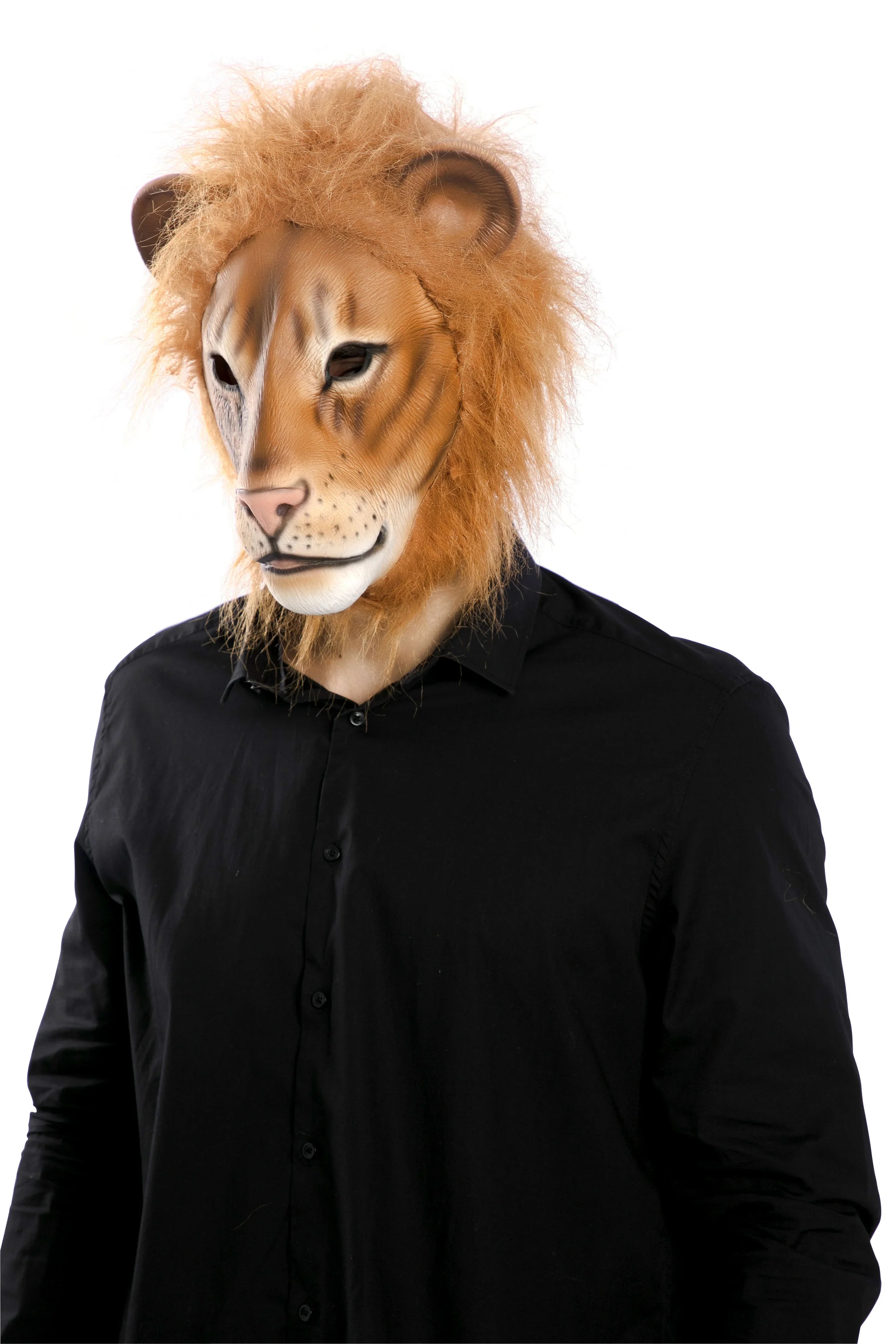 Máscara de León con Melena de Pelo León EuroCarnavales