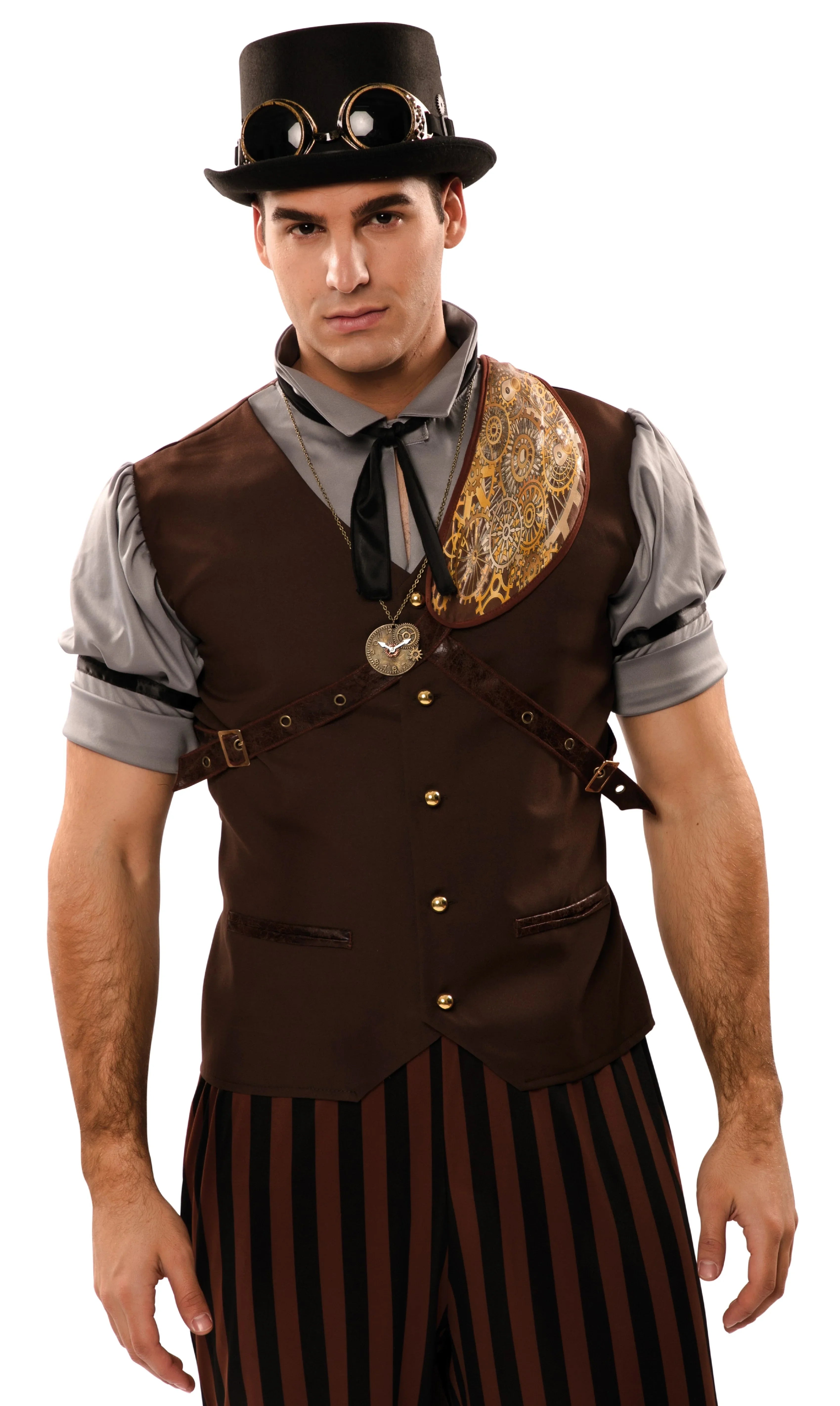 Sombrero Steampunk Negro con Engranajes Sombreros Steampunk EuroCarnavales