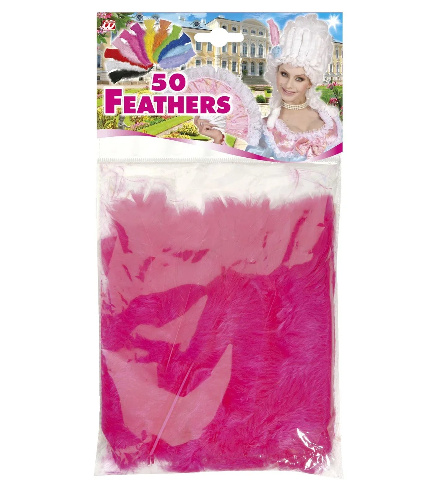 Pack de 50 Plumas de Colores COMPLEMENTOS Widmann