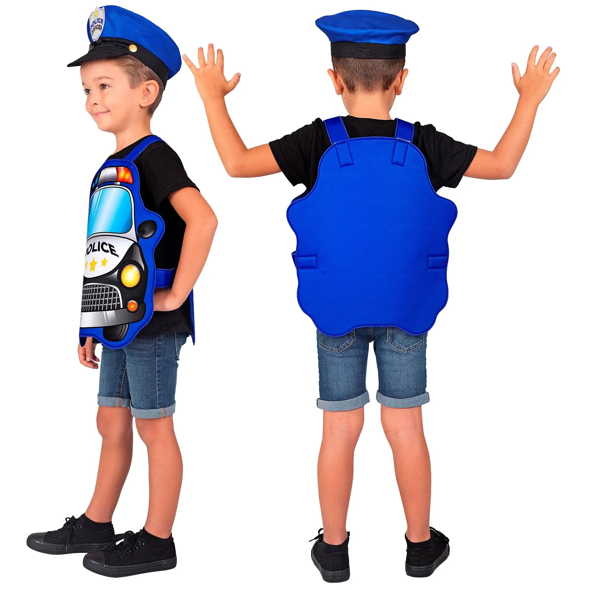 Disfraz de Policía con Coche Patrulla Infantil Policías Infantiles Widmann