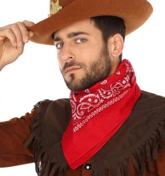 Pañuelo Bandana Rojo de Vaquero Complementos Vaqueros Atosa
