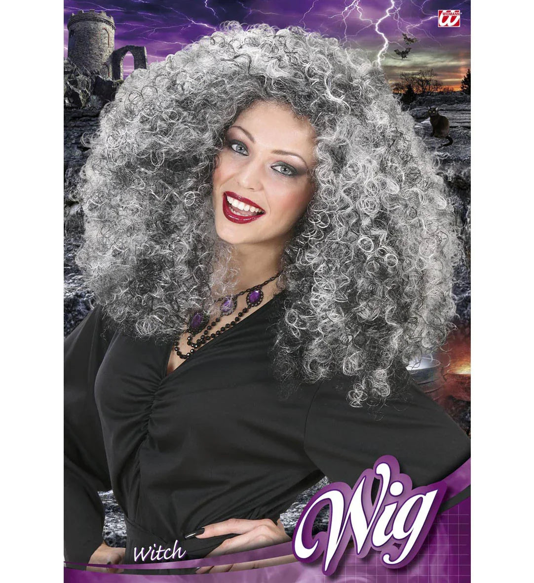 Peluca de Bruja Canosa Estilo Afro Pelucas Canosas Widmann