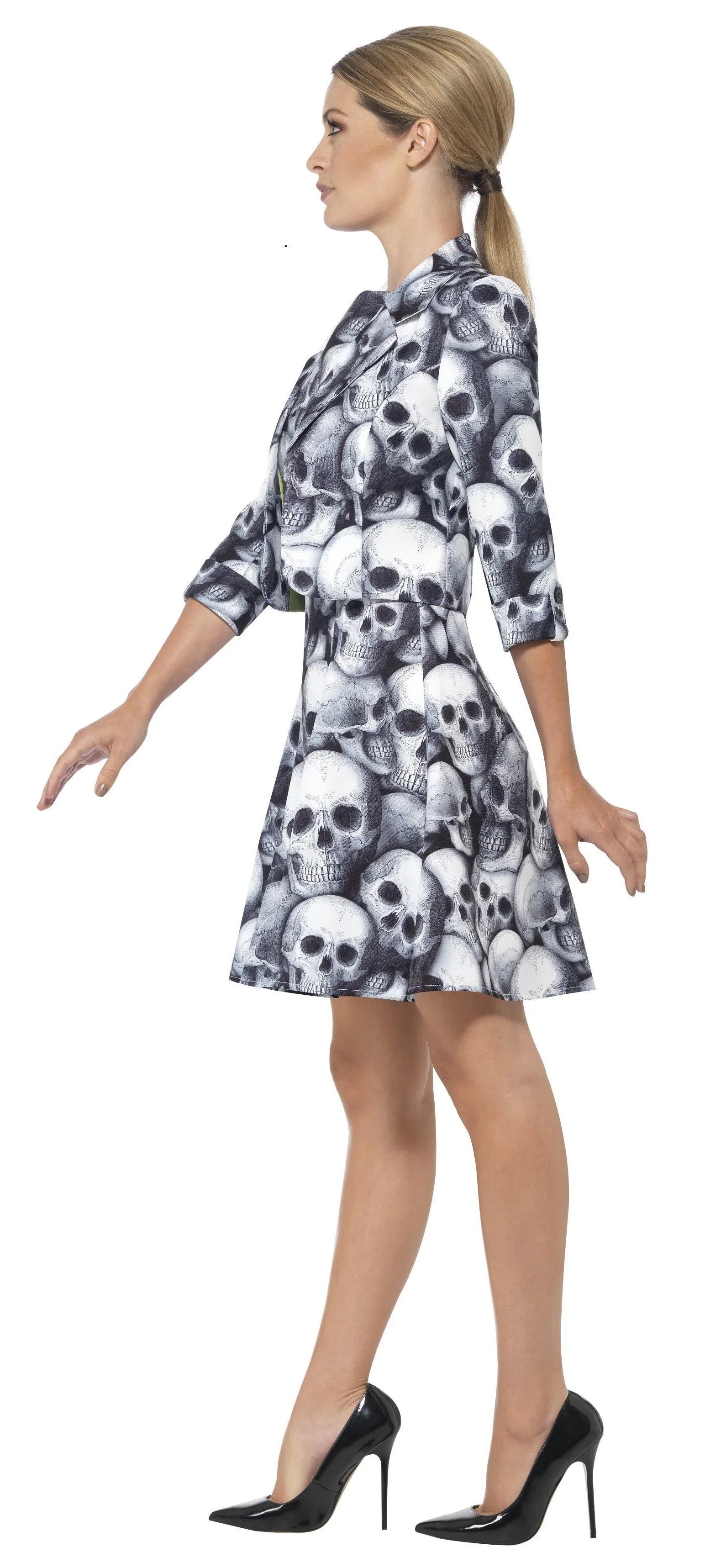 Vestido de Calaveras con Chaqueta para Mujer Esqueletos Smiffys