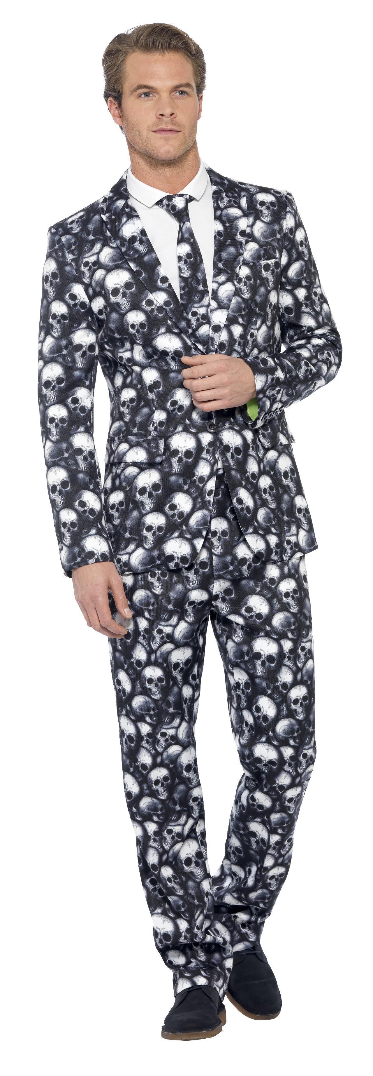 Traje de Calaveras para Hombre Disfraces Halloween Smiffys