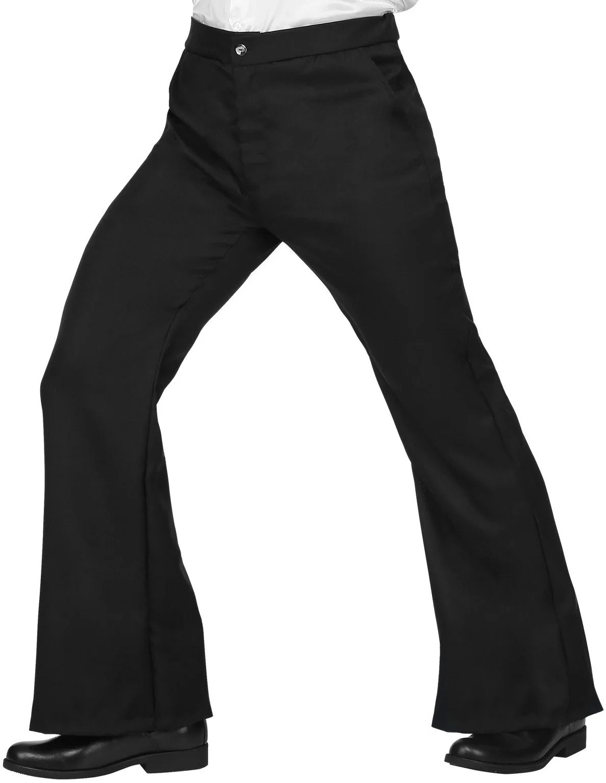 Pantalones de Campana Negros para Hombre Discotequeros Widmann