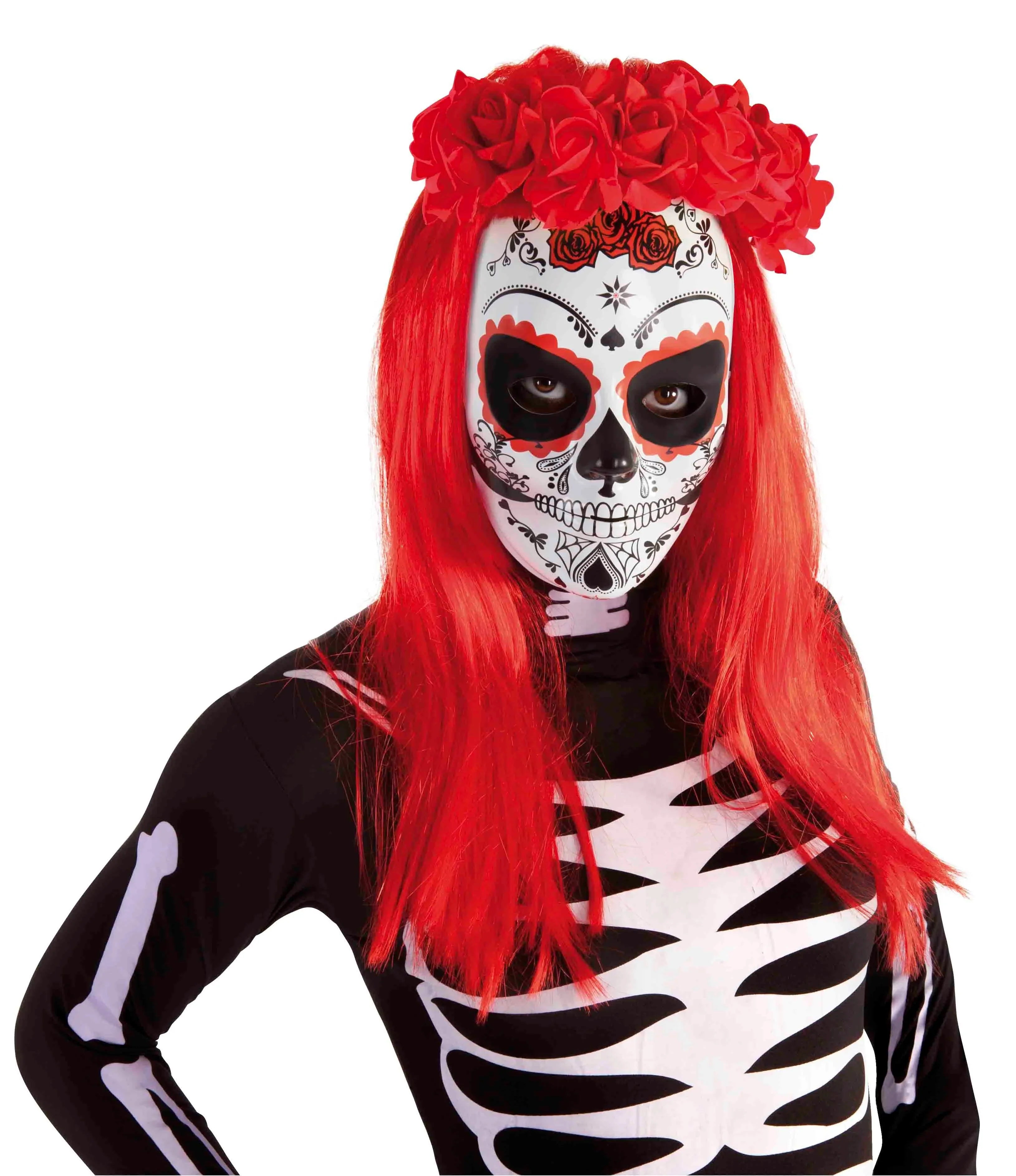 Diadema de Catrina con Rosas Rojas Catrina Rubies