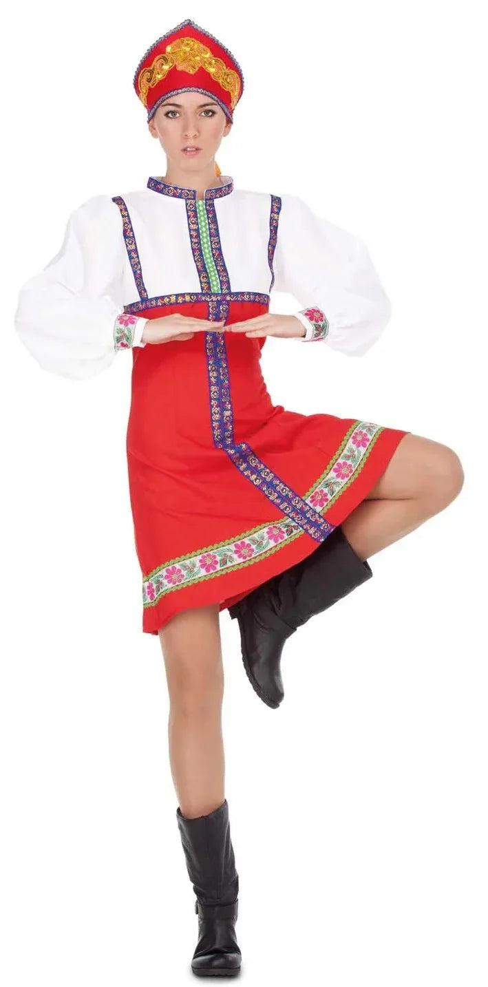 Disfraz de Rusa Tradicional para Mujer Rusos Viving