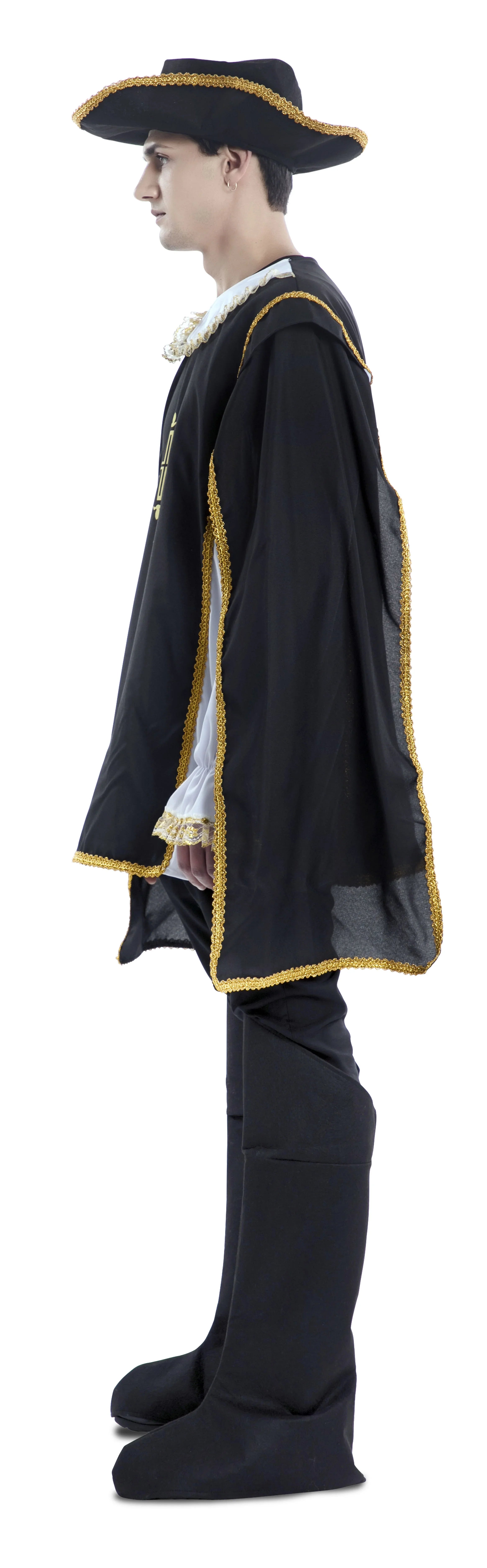 Disfraz de Mosquetero Negro para Hombre Mosquetero EuroCarnavales