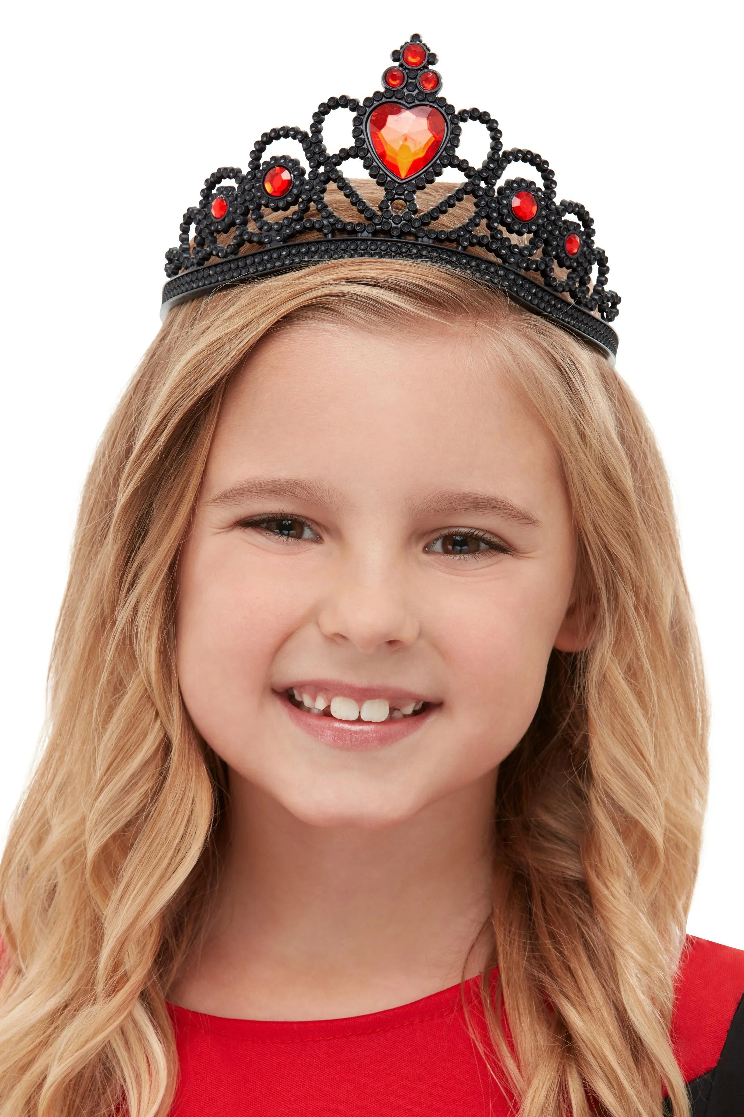 Corona de Reina de Corazones Negra Reina de Corazones Smiffys