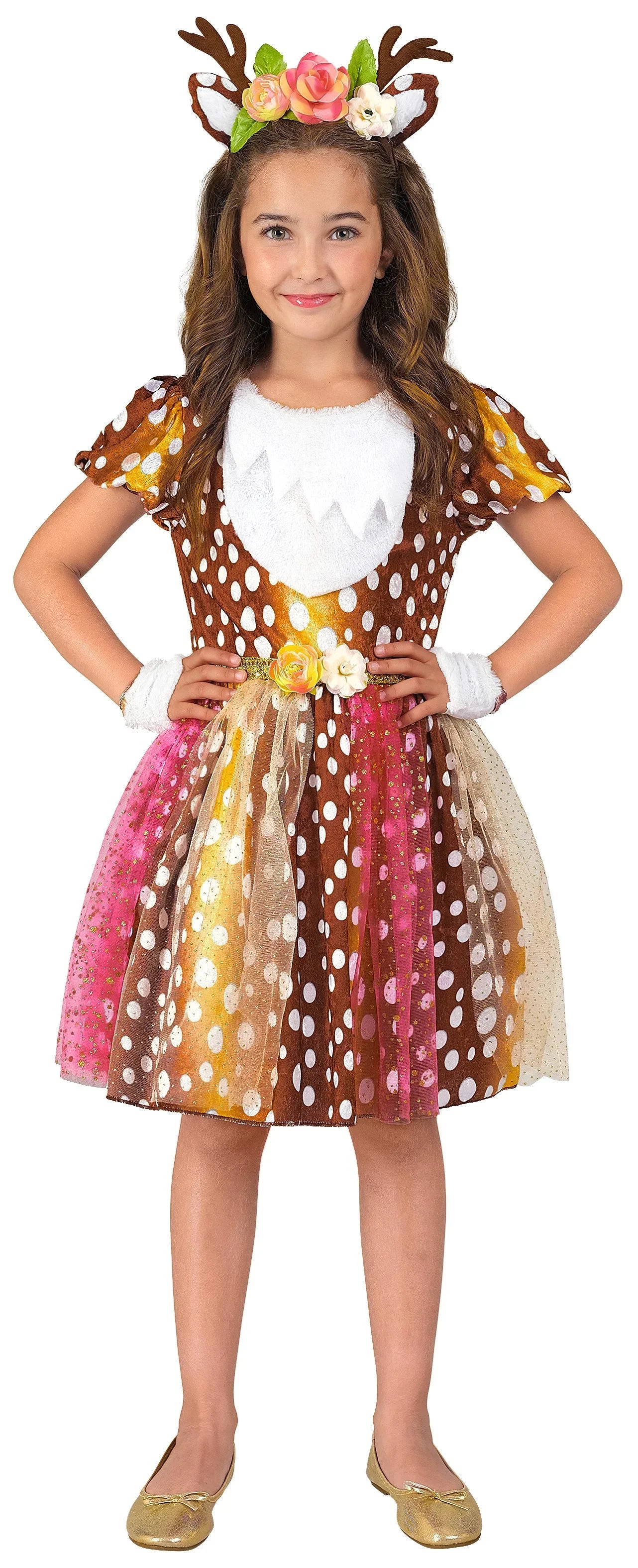 Disfraz de Reno Floral para Niña Renos Widmann