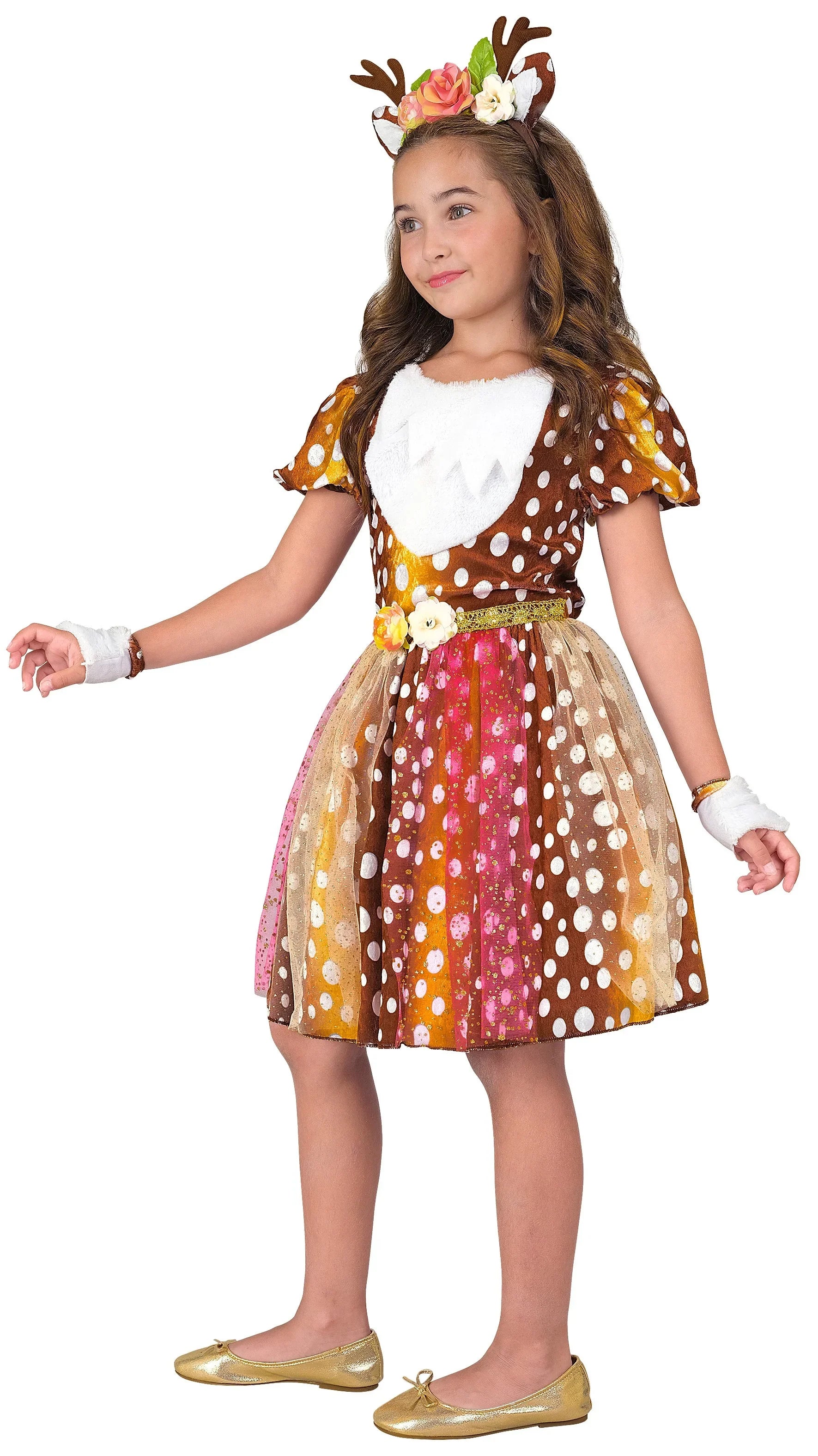 Disfraz de Reno Floral para Niña Renos Widmann