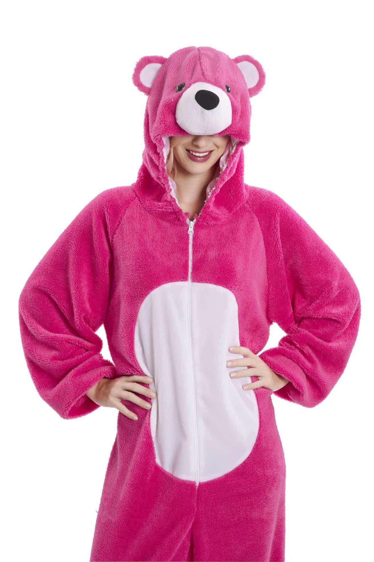 Disfraz de Oso Rosa para Adulto Oso Pardo, Panda y Polar EuroCarnavales