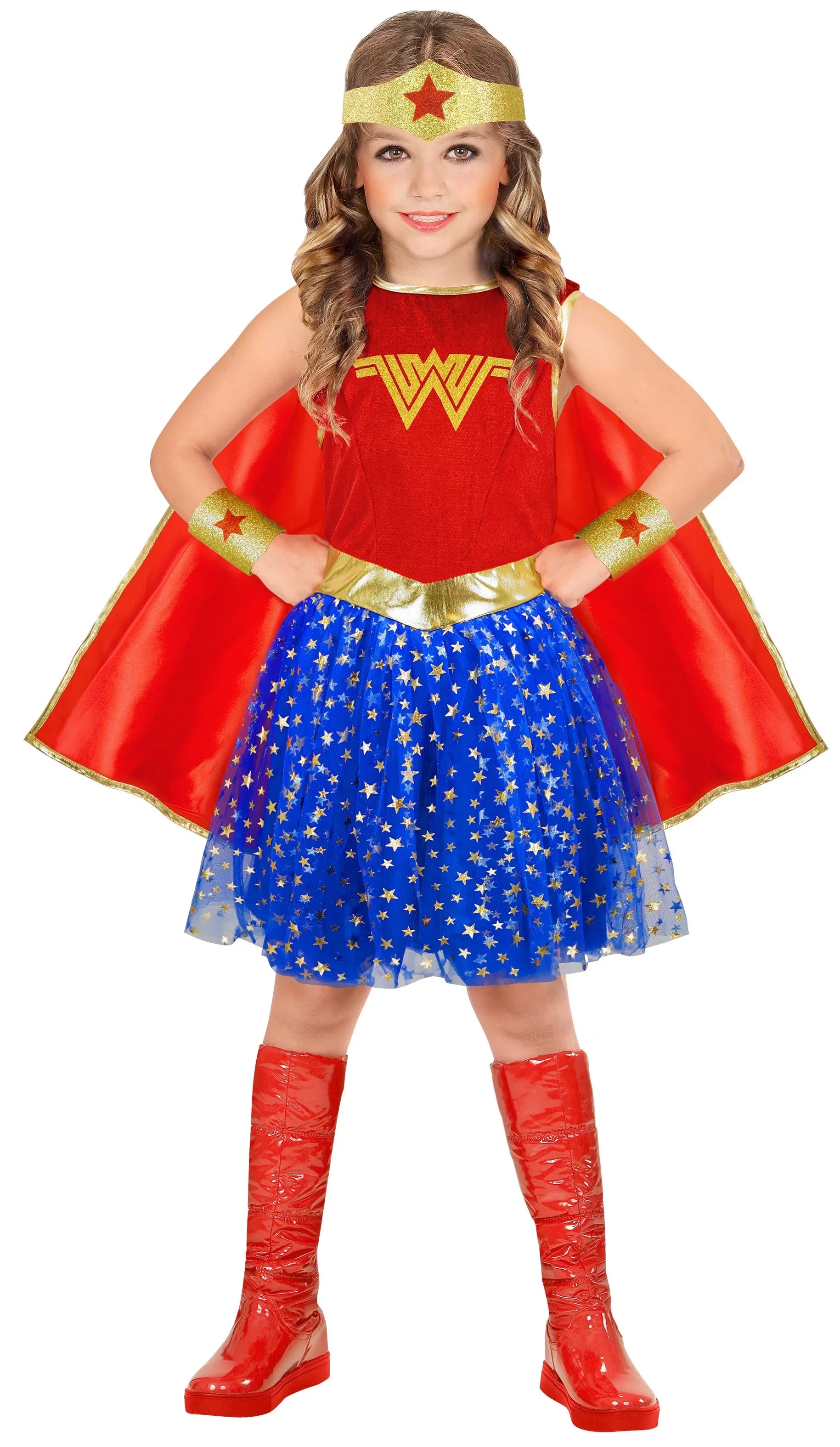 Disfraz de Wonder Lady Infantil con Falda de Tul Wonder Woman Widmann