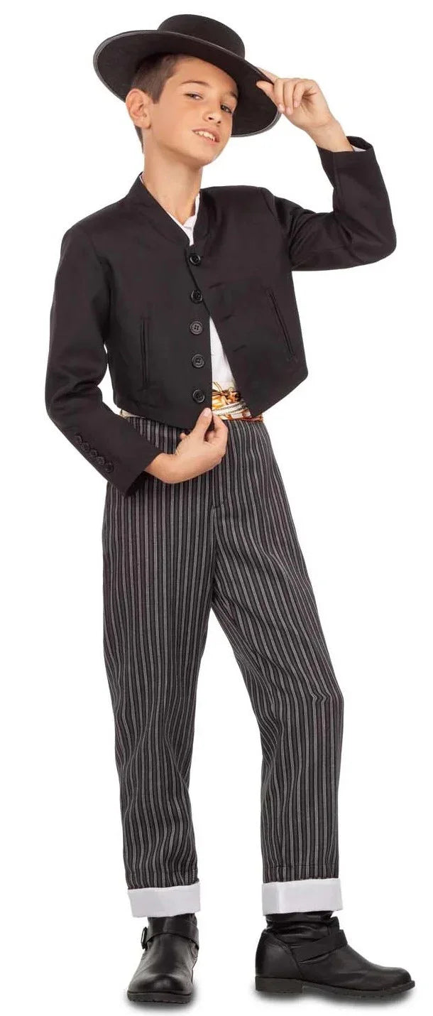 Disfraz de Cordobés con Chaqueta Negra para Niño Cordobeses Viving