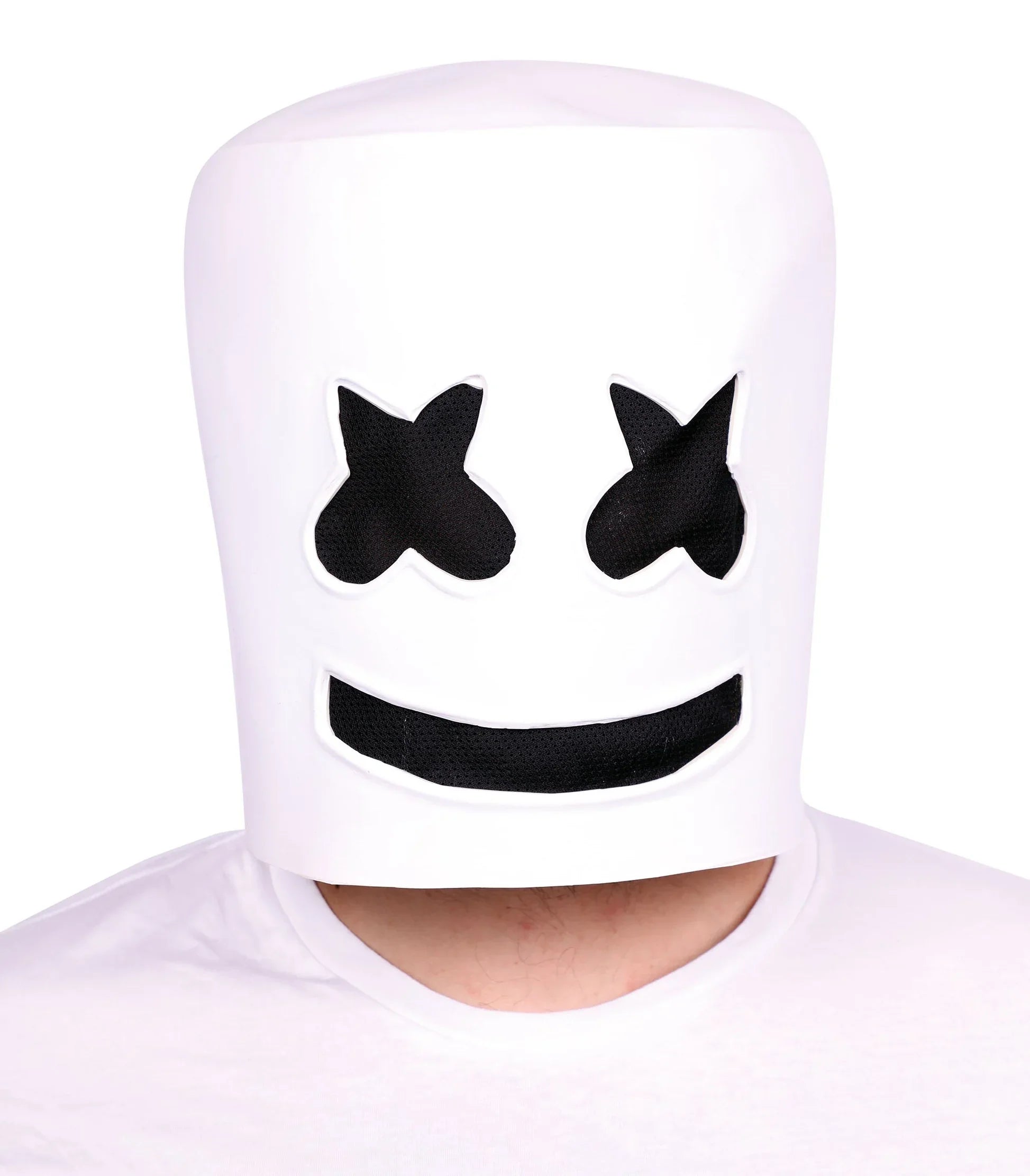 Máscara de Marshmello de Látex Máscaras de Fortnite EuroCarnavales