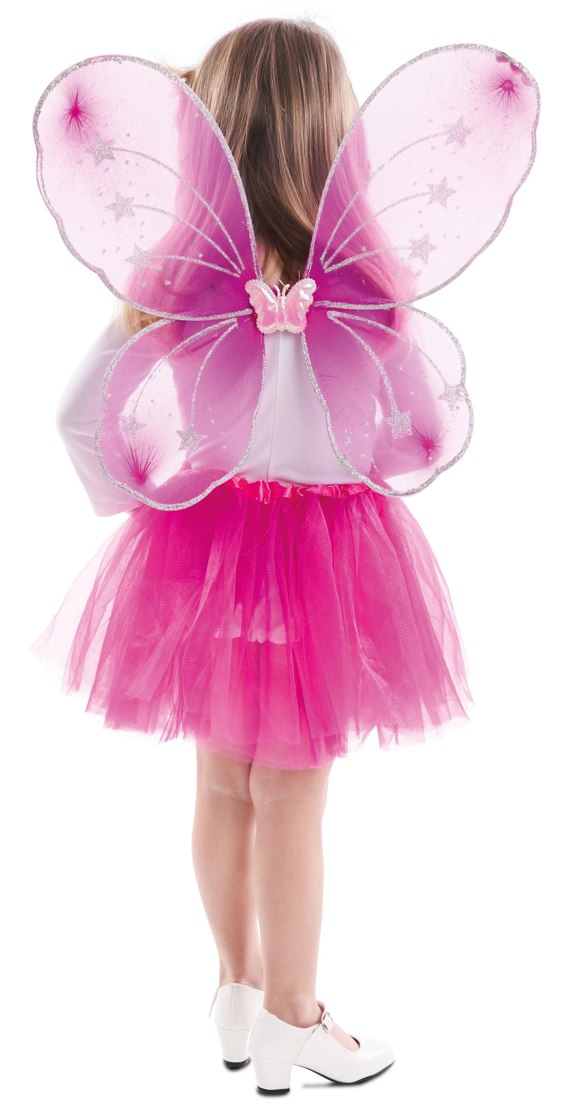 Kit de Hada Rosa Infantil con Tutú, Alas y Varita Duendes, Hadas y Elfos EuroCarnavales