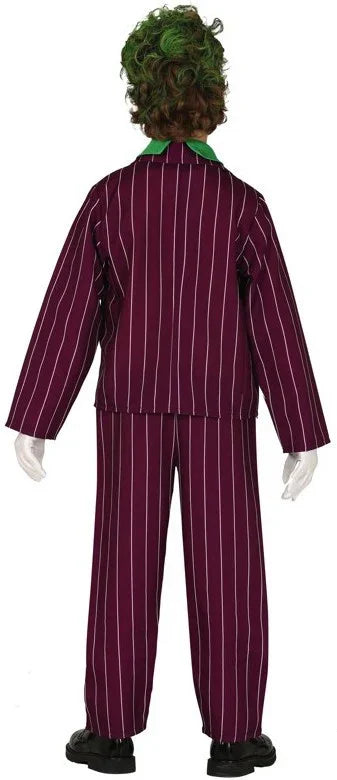 Disfraz de Joker Villano Loco para Niño Joker Guirca