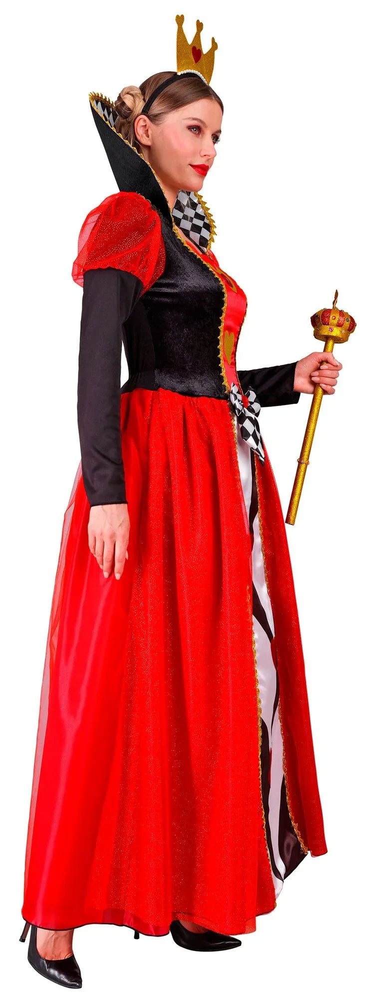 Disfraz de Reina de Corazones Estilosa para Mujer Reina de Corazones Widmann