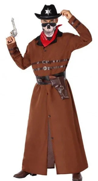 Disfraz de Vaquero con Abrigo Largo para Hombre Vaquero Atosa