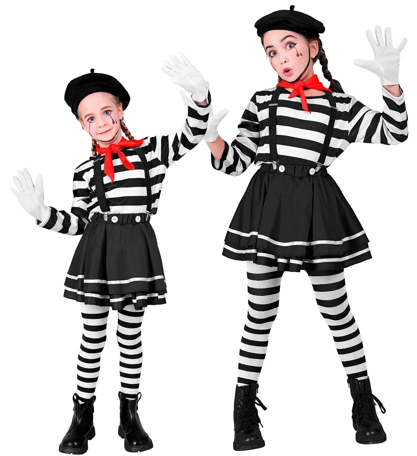 Disfraz de Mimo Clásico para Niña Mimos Infantiles Widmann