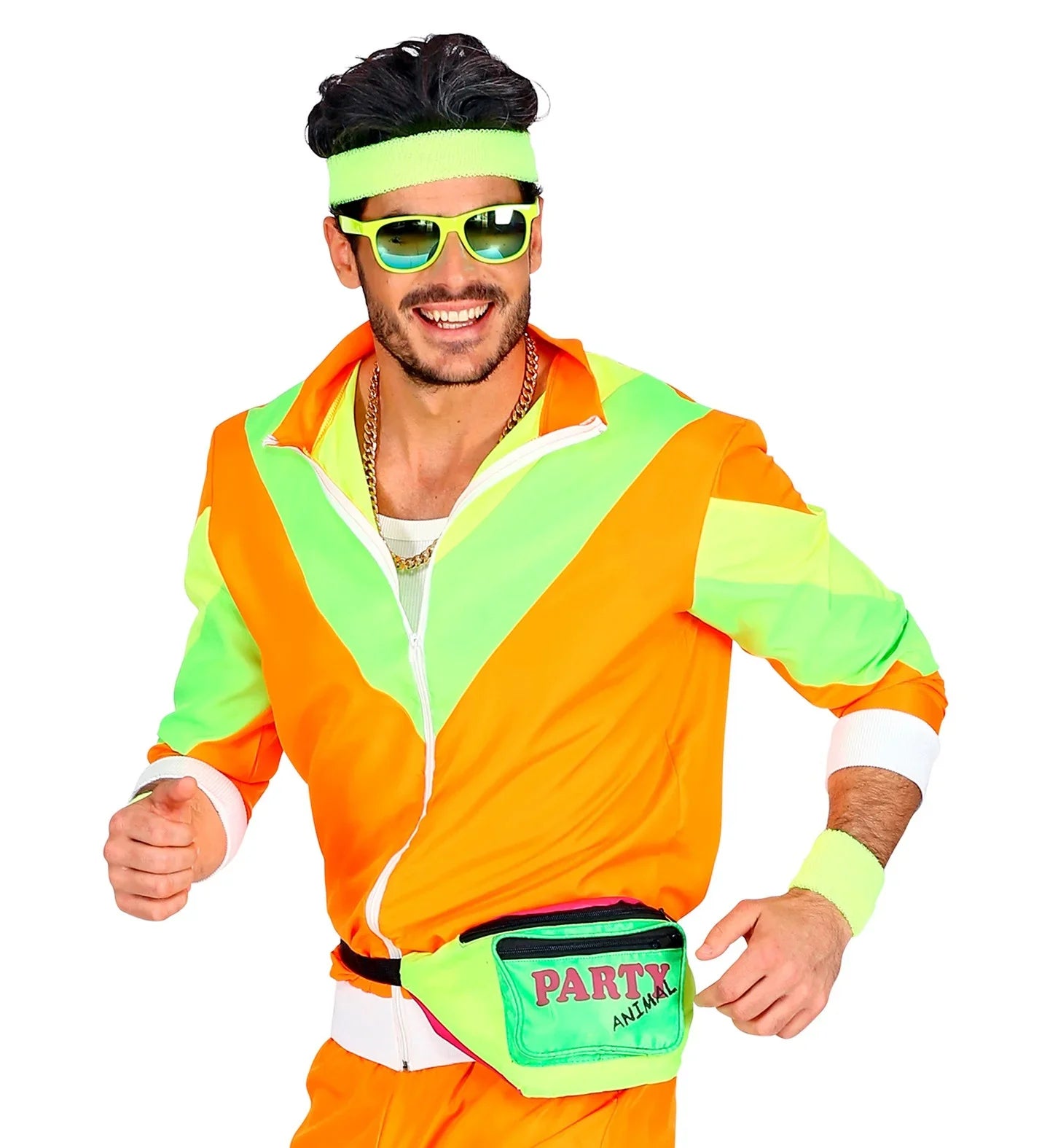 Riñonera Multicolor Años 80 Party Animal Años 80 Widmann