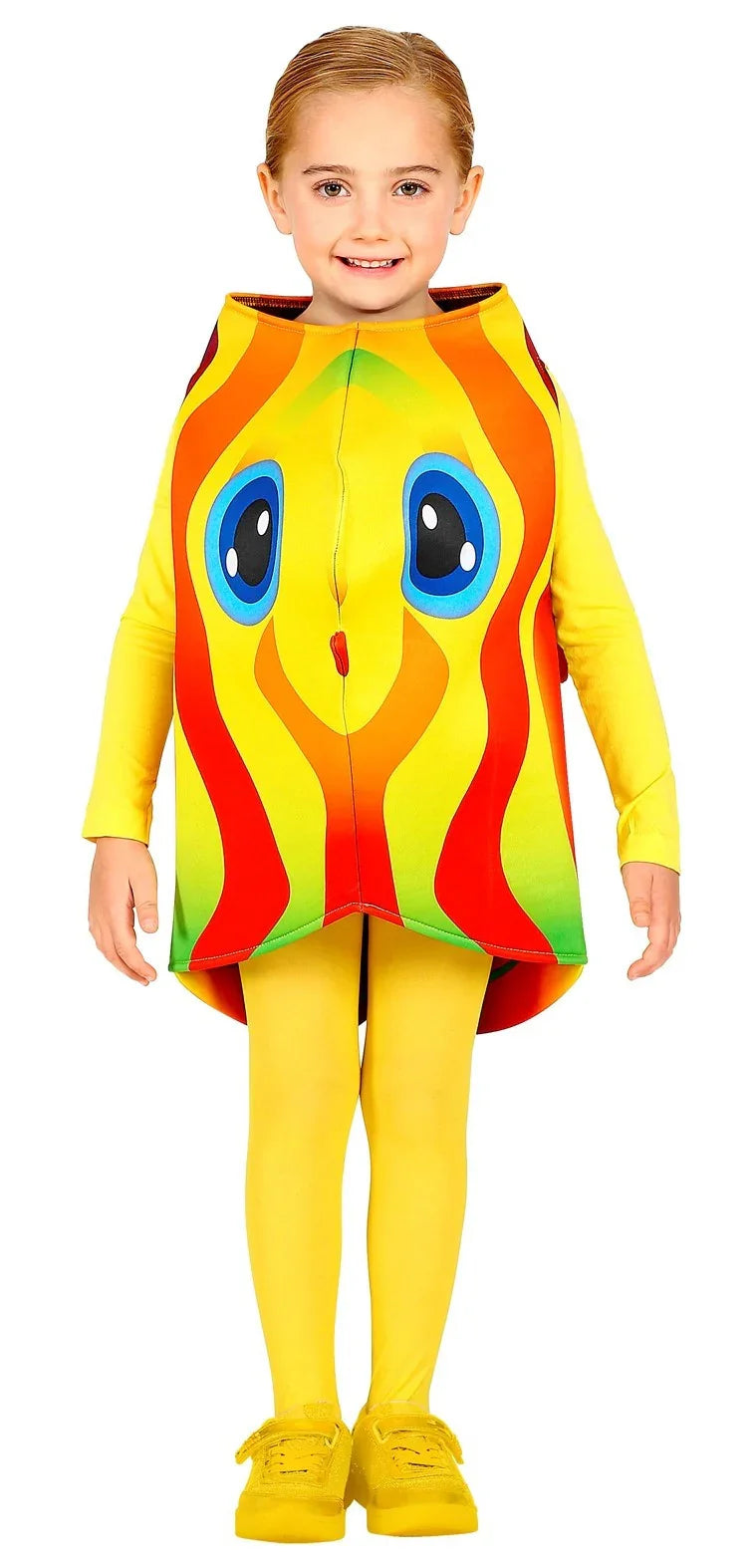 Disfraz de Pez Tropical Amarillo y Rojo Infantil Peces y Animales Marinos Widmann