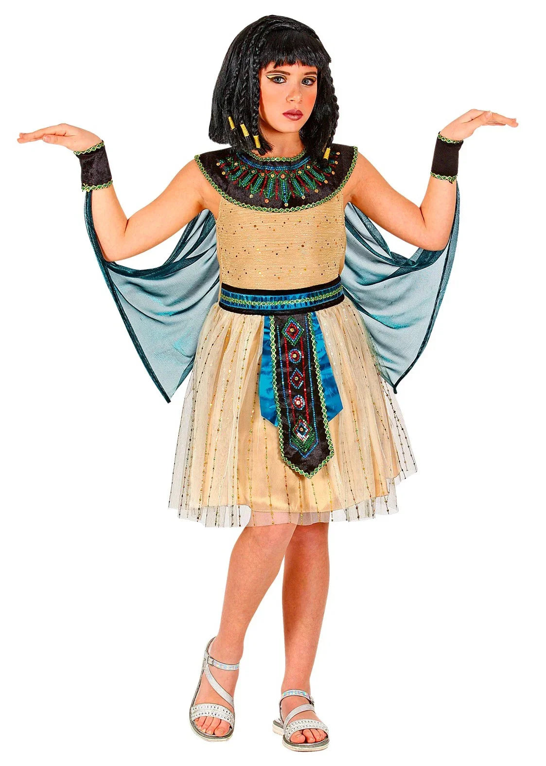 Disfraz de Emperatriz Egipcia Elegante para Niña Egipcio Widmann