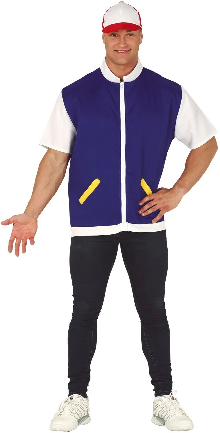 Disfraz de Ash Ketchum para Adulto Cine y TV Guirca