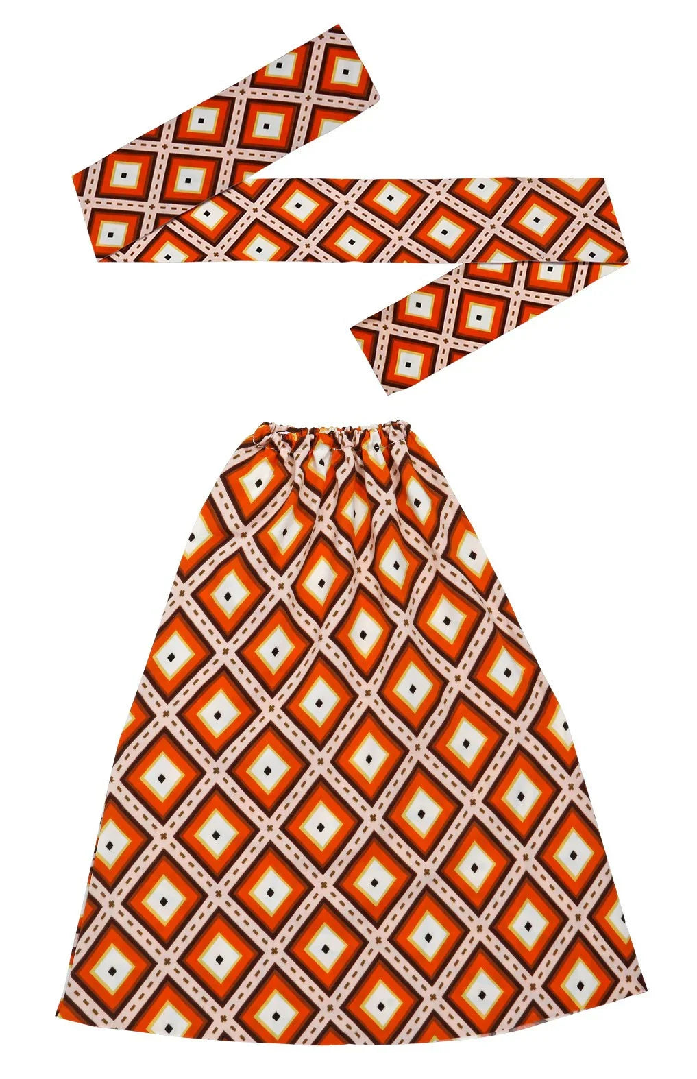 Kit Años 70 de Rombos con Bandana y Calentadores Años 70 Widmann