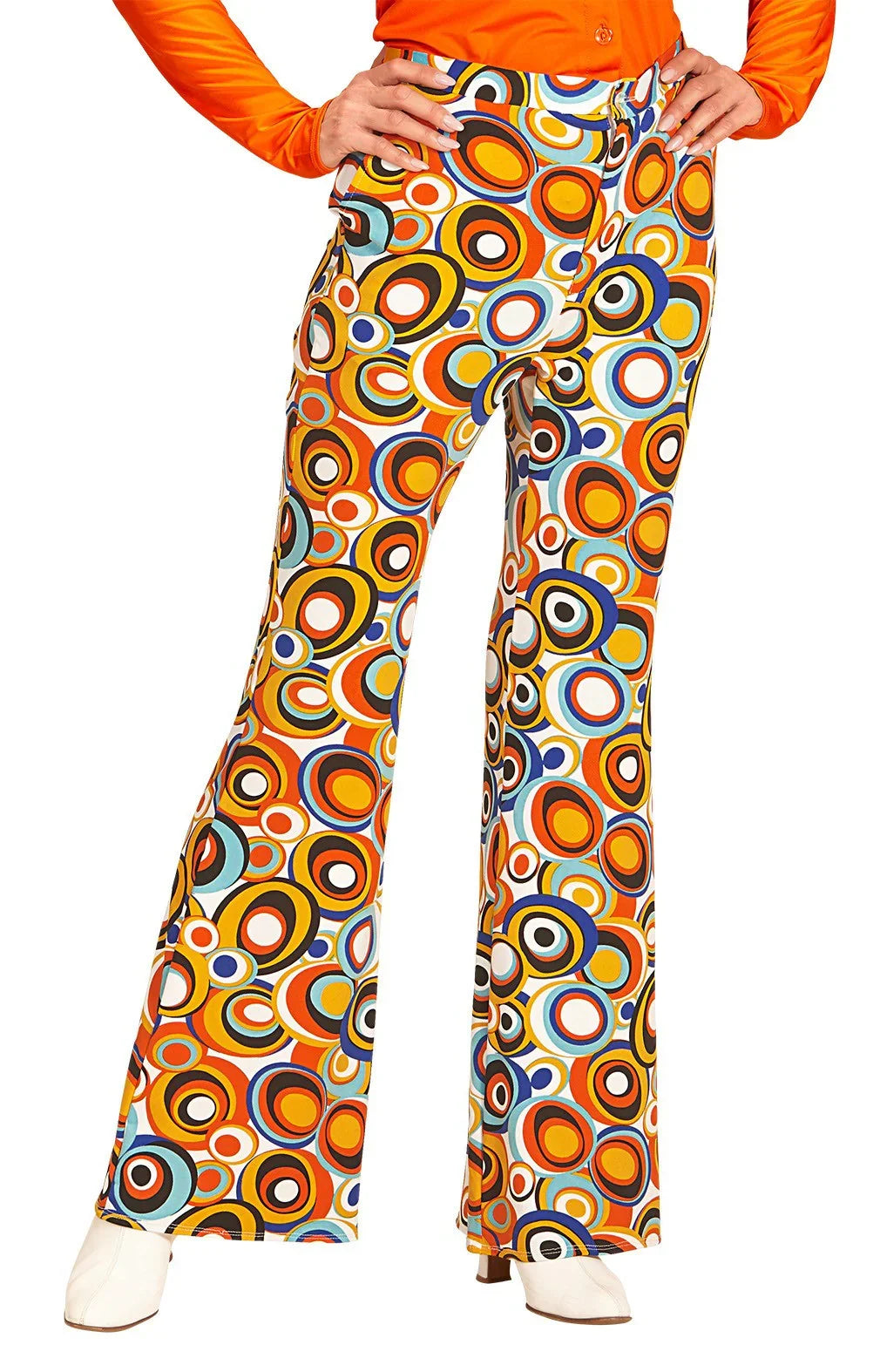 Pantalones de Campana Disco Multicolor para Mujer Disco Widmann