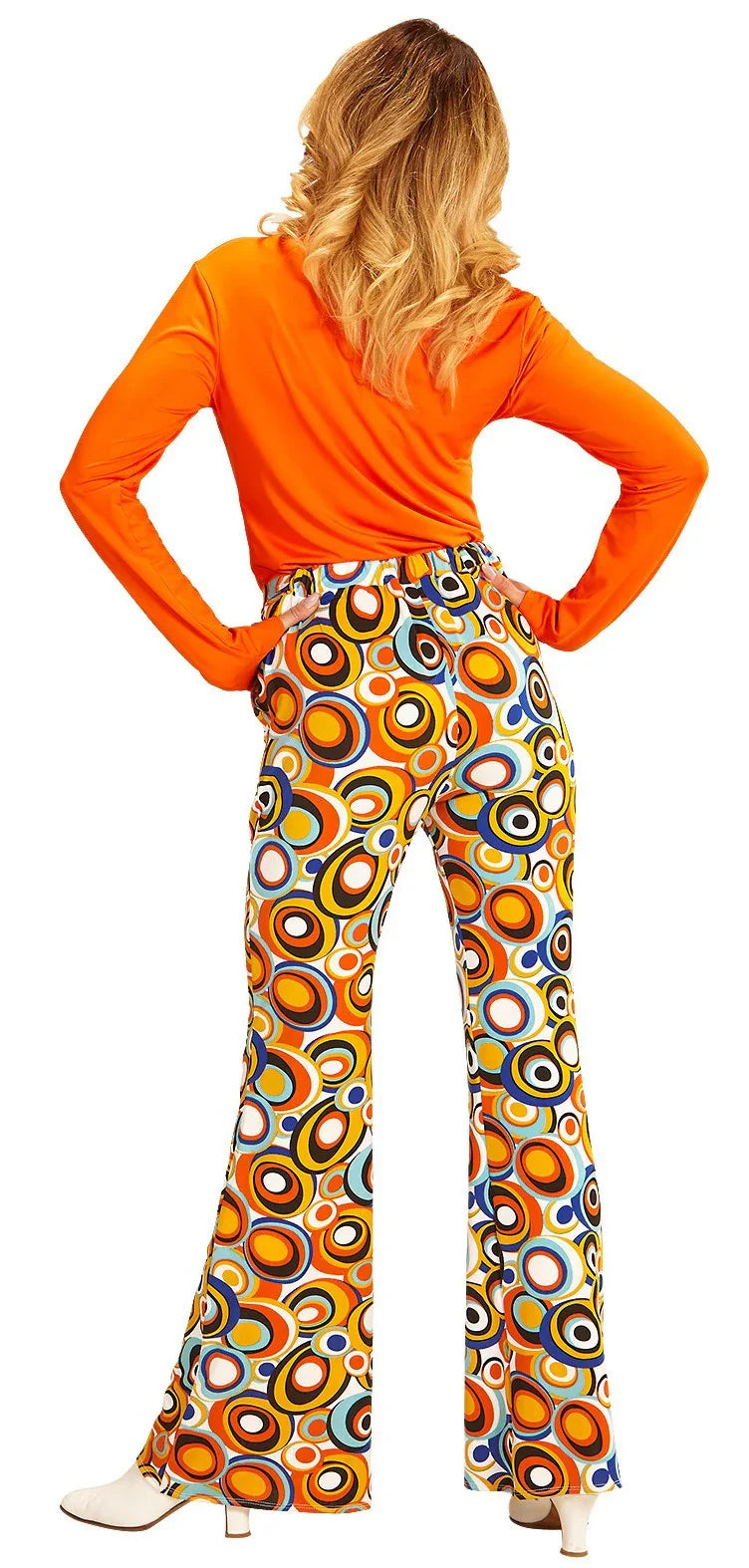 Pantalones de Campana Disco Multicolor para Mujer Disco Widmann