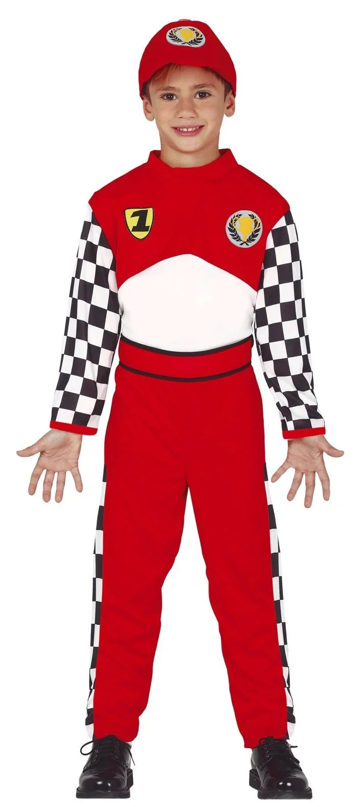 Disfraz de Piloto de Fórmula 1 para Niño Deportistas y Animadoras Infantiles Guirca