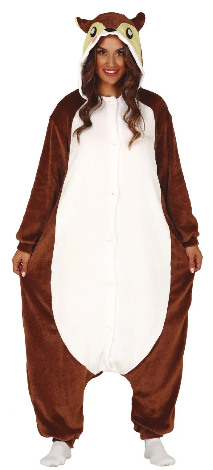 Disfraz de Ardilla Pijama de Peluche para Mujer Animales Guirca