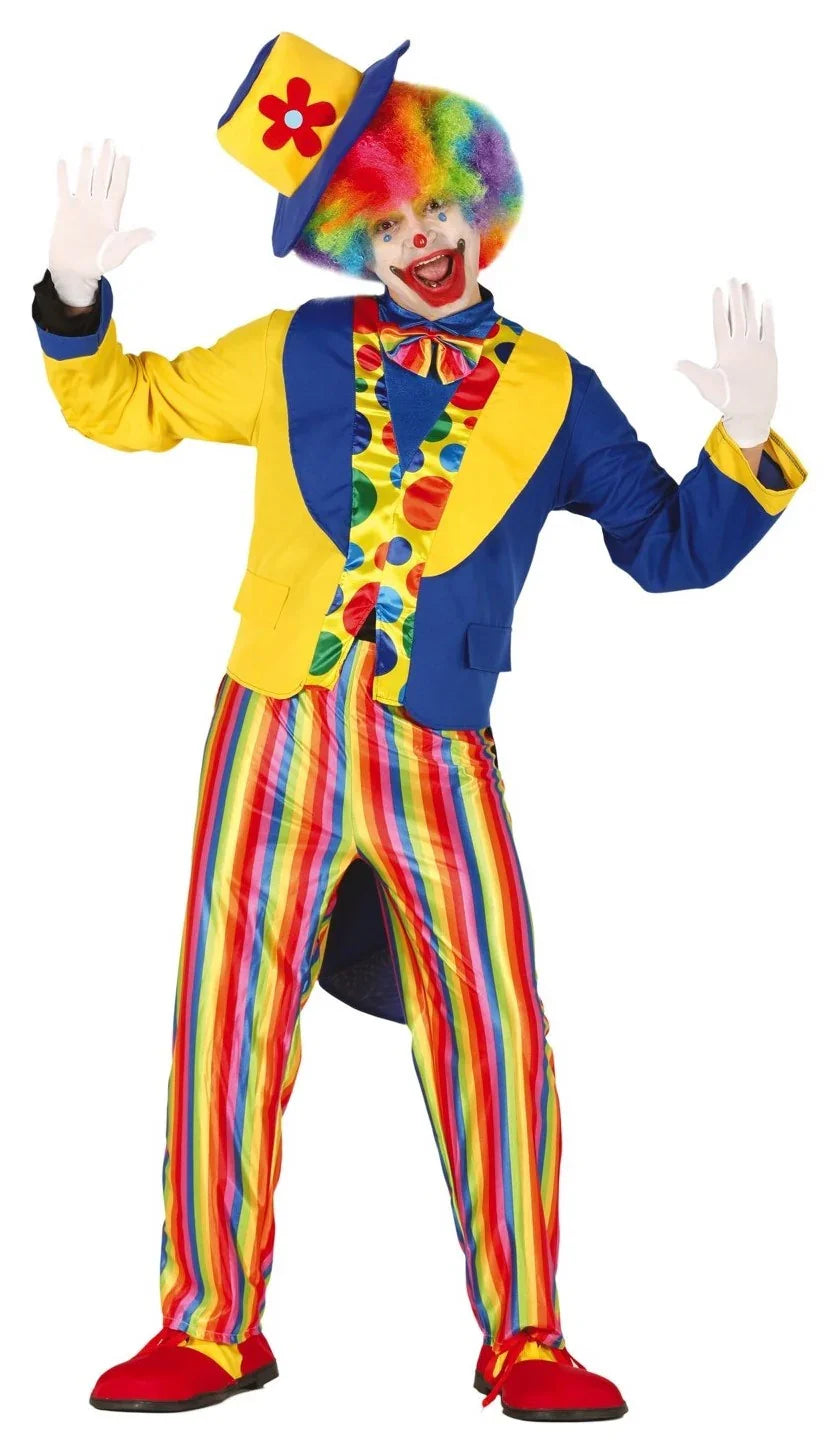 Disfraz de Payaso Colorido para Hombre Payaso Guirca