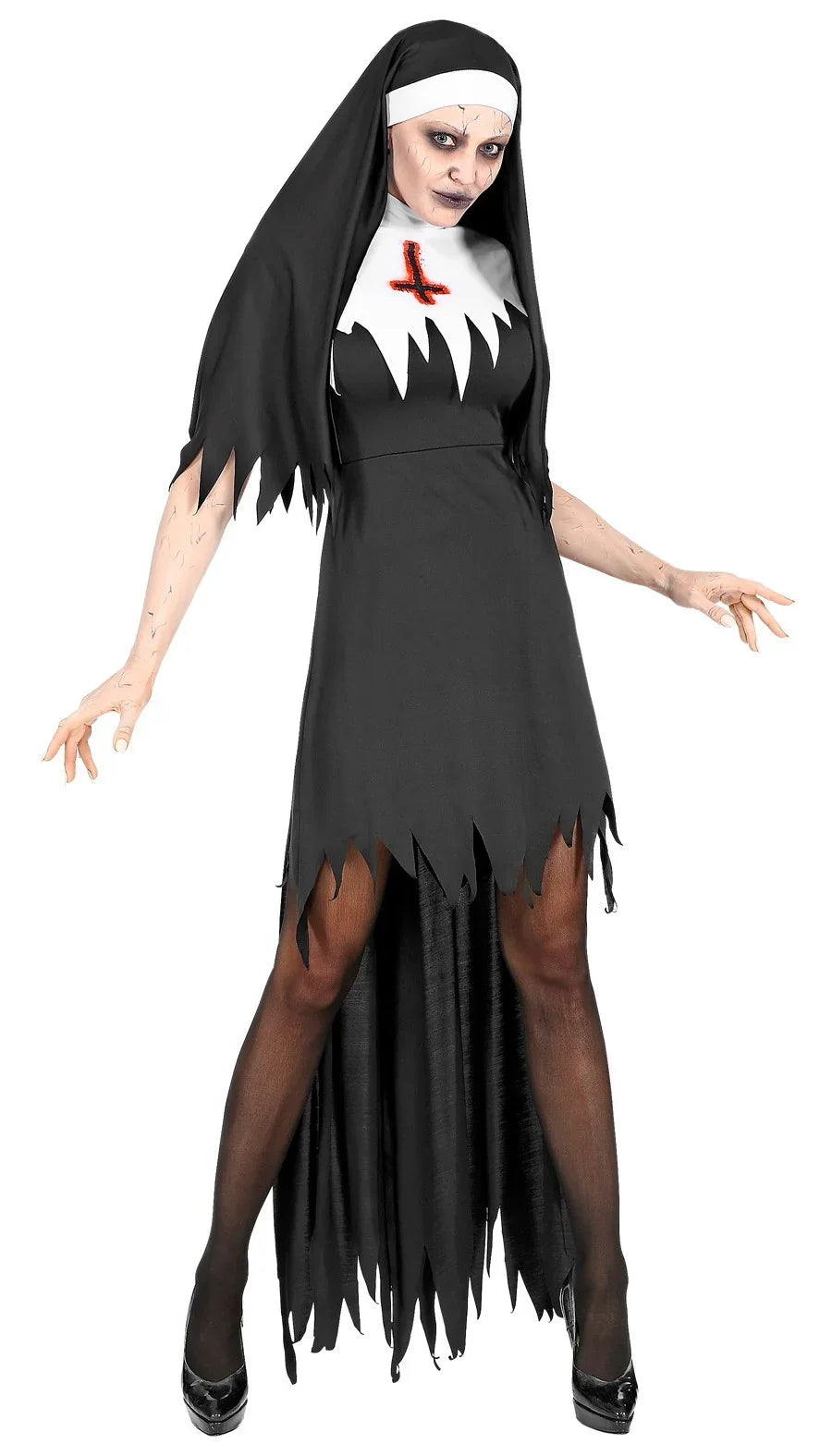 Disfraz de Monja Demoníaca para Mujer Monjas Widmann