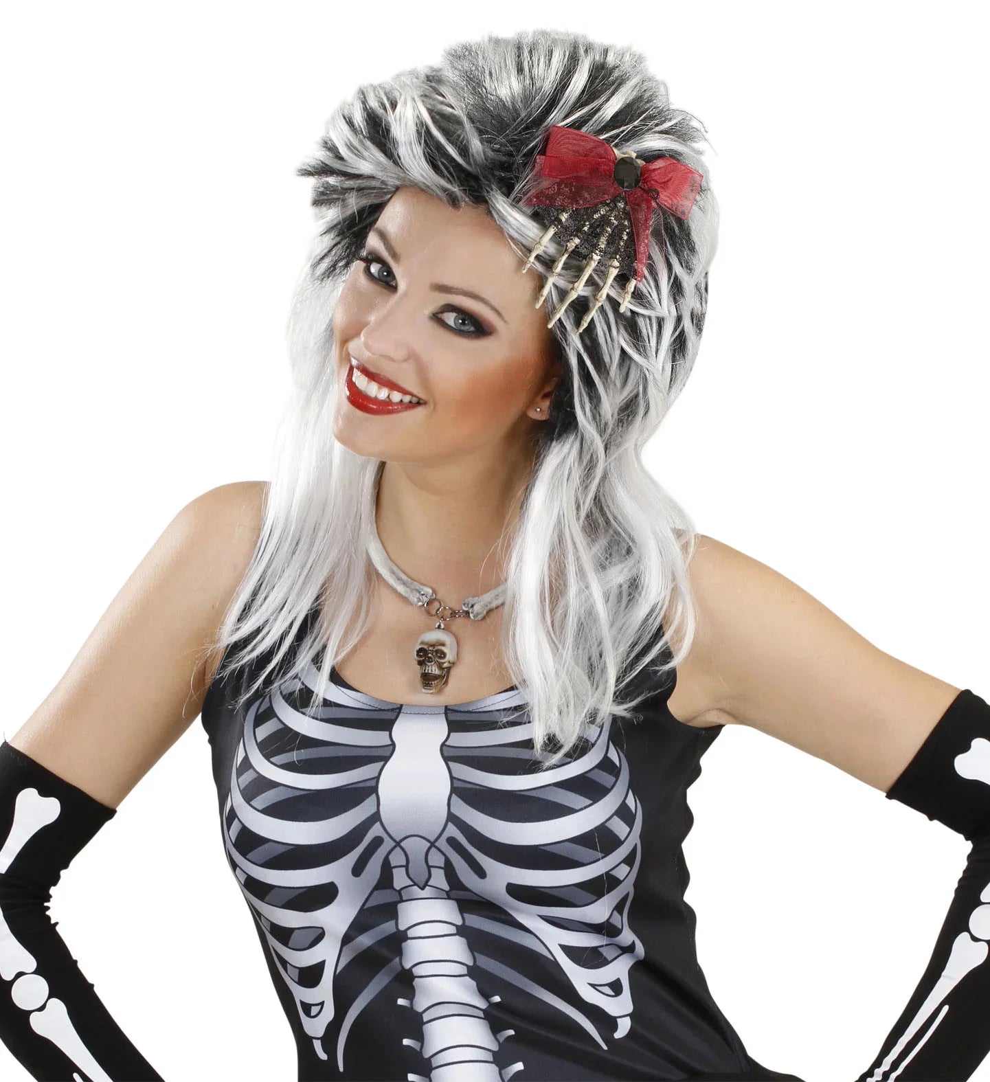 Mano de Esqueleto con Lazo para el Pelo Accesorios Halloween Widmann